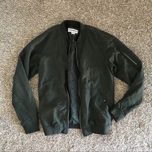 Pull&Bear Green Bomber Jacket
